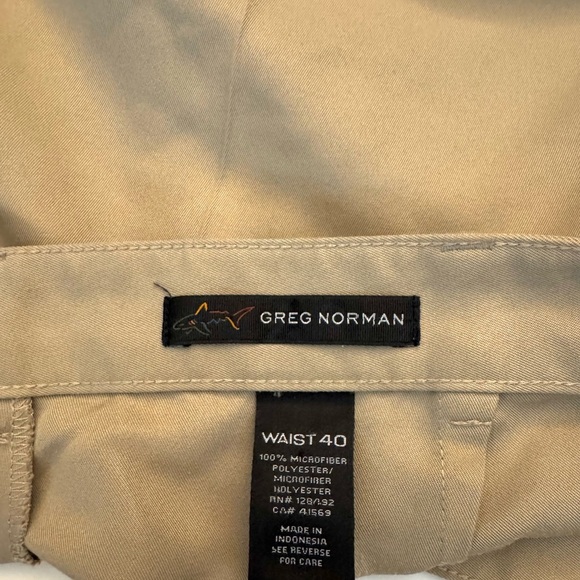 Greg Norman Men's Flat Front khaki Shorts Size- 40 - Picture 7 of 8